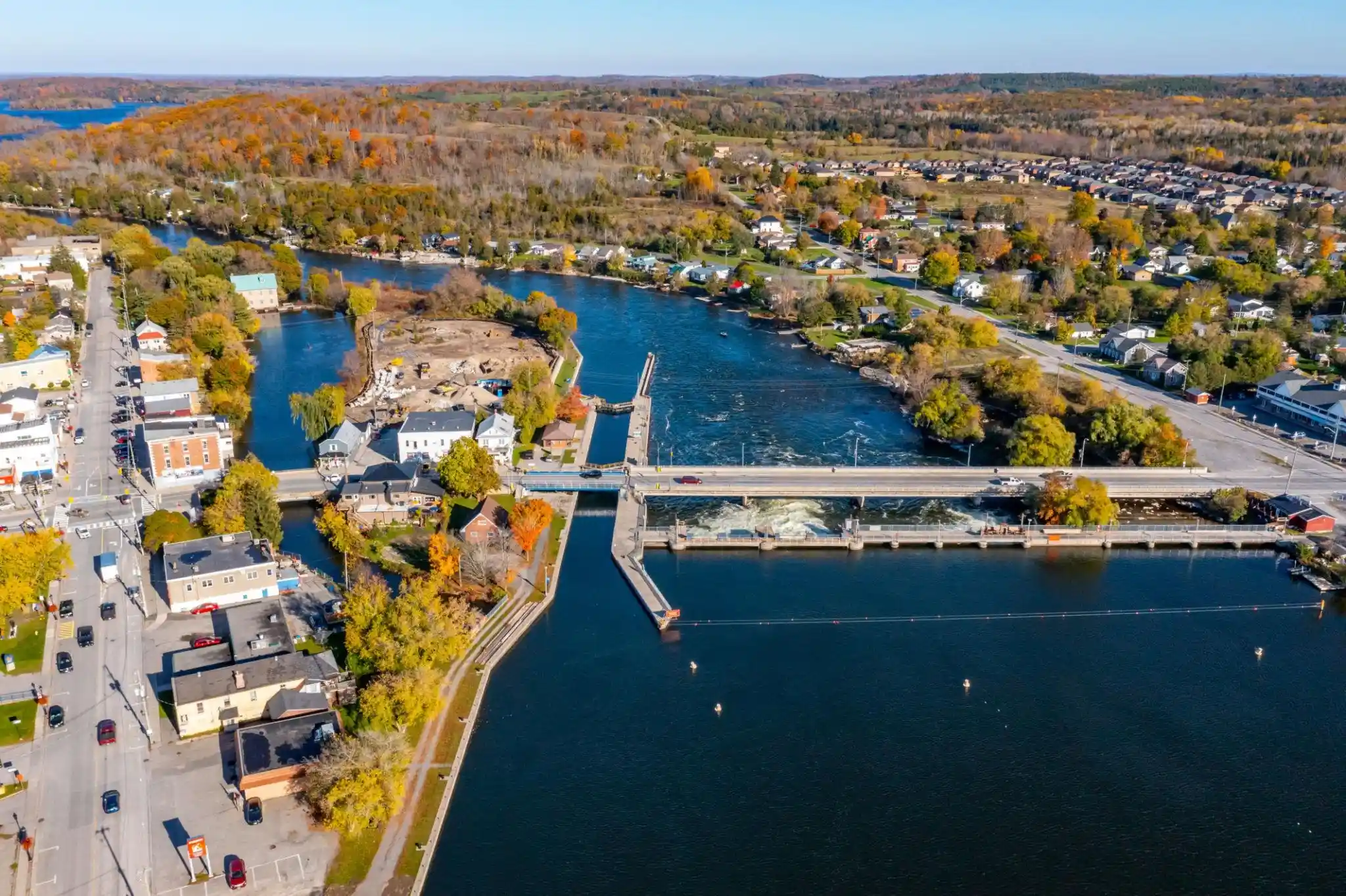 aerial view of hastings ontario