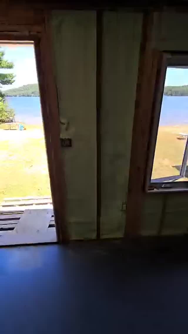 Waterfront cottage insulation project
