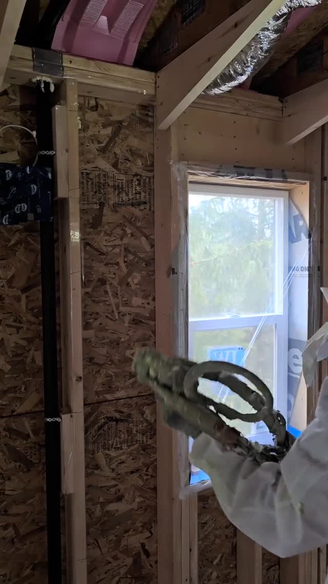 Closed-cell application, wall cavity