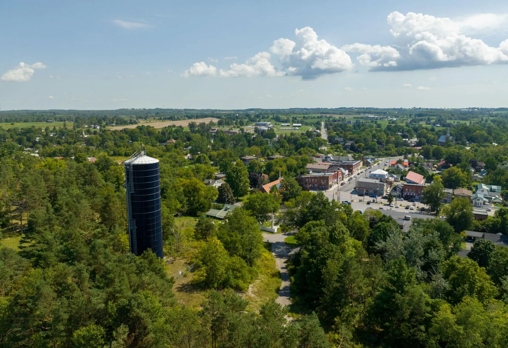 aerial view of norwood ontario